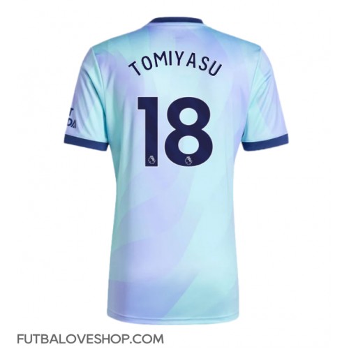 Dres Arsenal Takehiro Tomiyasu #18 Tretina 2024-25 Krátky Rukáv